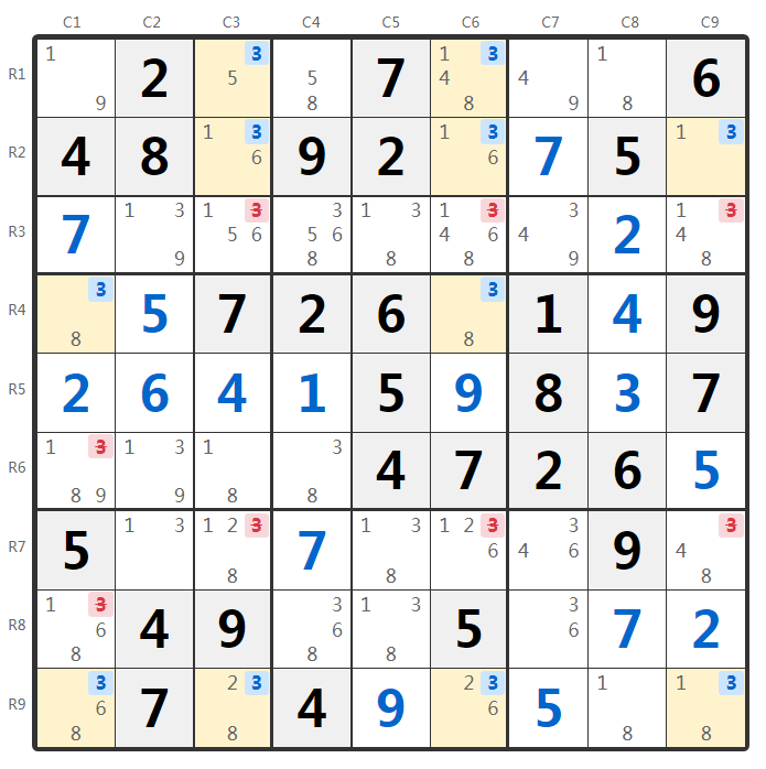 Sudoku Jellyfish tekniği örneği